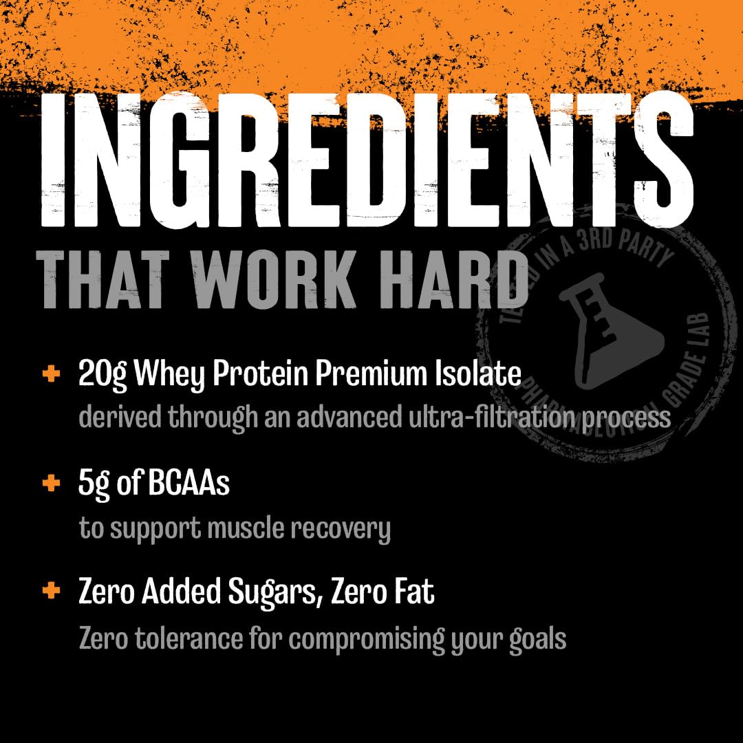 Clear Whey Isolate Protein Powder - Easy to Digest and Mix, 5g BCAA, Deliciously Juicy, Refreshing Anytime Drink for Men and Women, Pineapple Orange 125g (5 Servings)