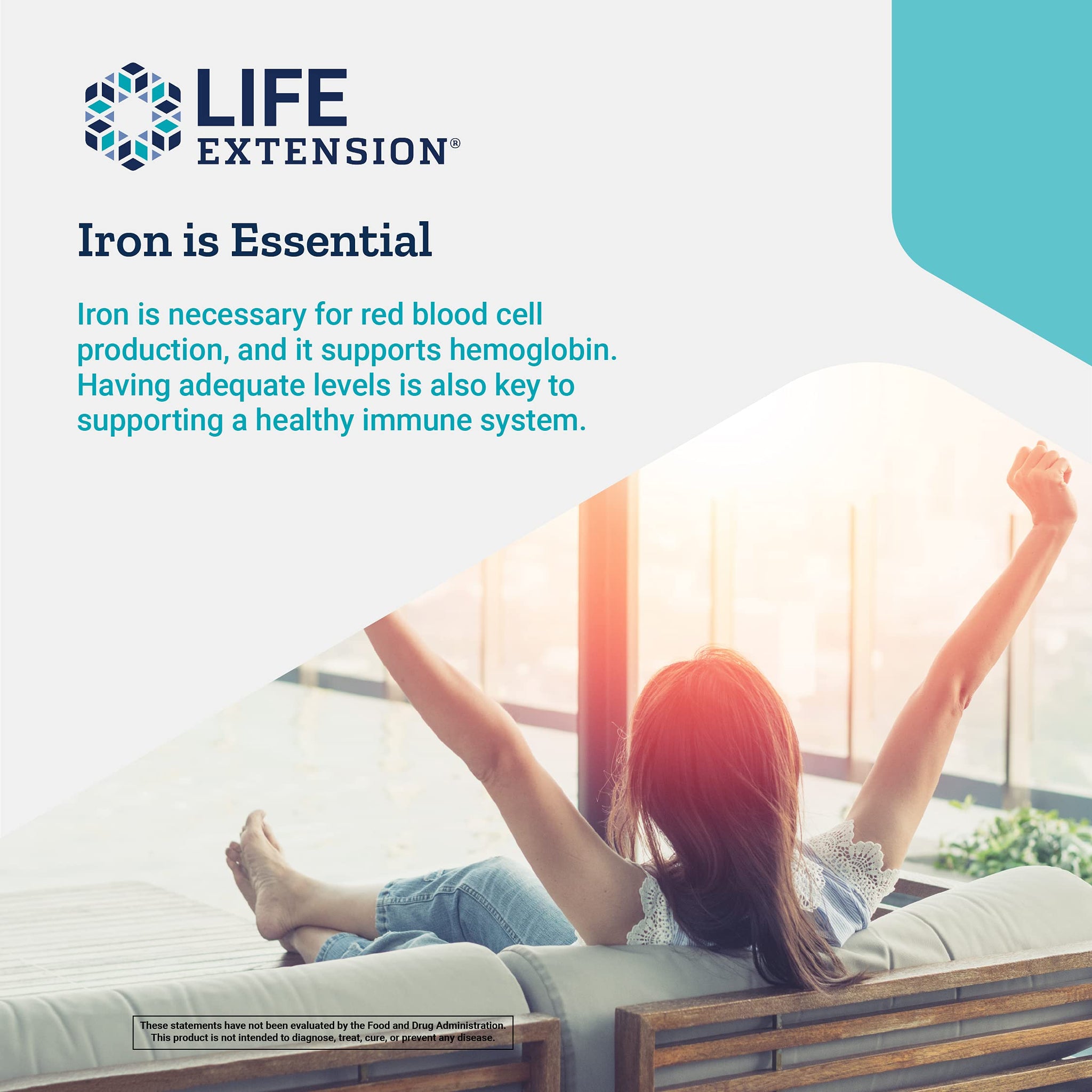 Life Extension Iron Protein Plus – Highly Absorbable Form of Irons Supplement for Red Blood Cell & Protein Production – Once Daily - Gluten-Free, Non-GMO, Vegetarian – 100 Capsules