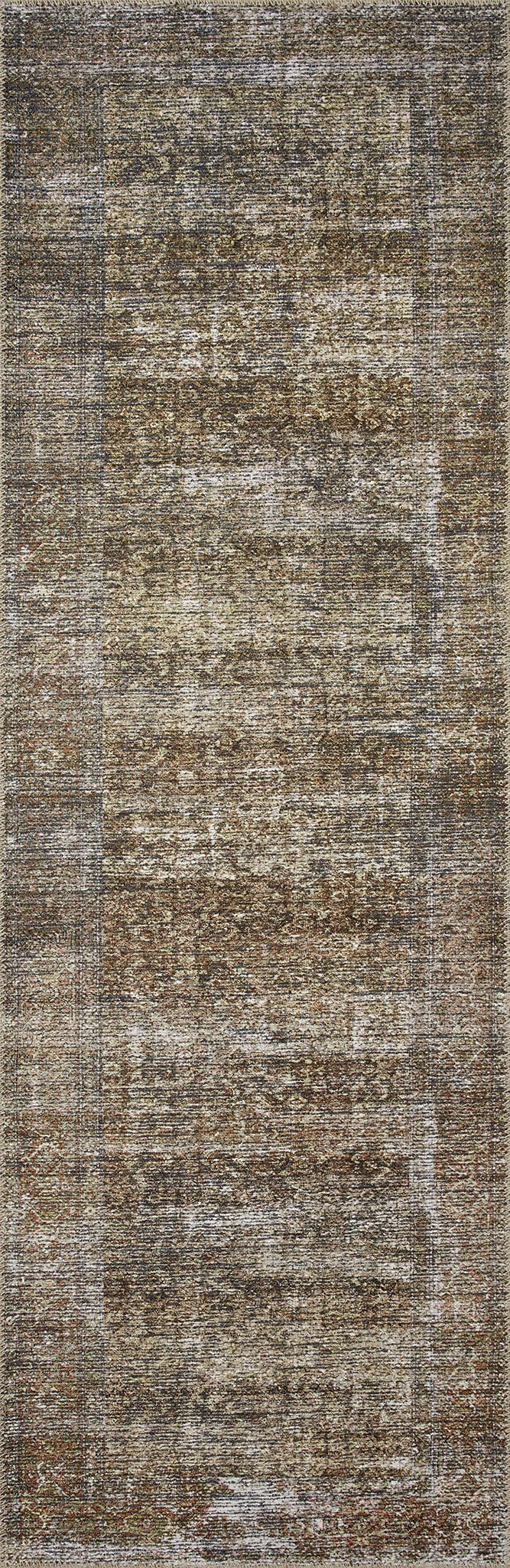 Loloi Amber Lewis x Loloi Billie Collection BIL-06 Tobacco / Rust 5'-0" x 7'-6", 0.19" Thick Area Rug