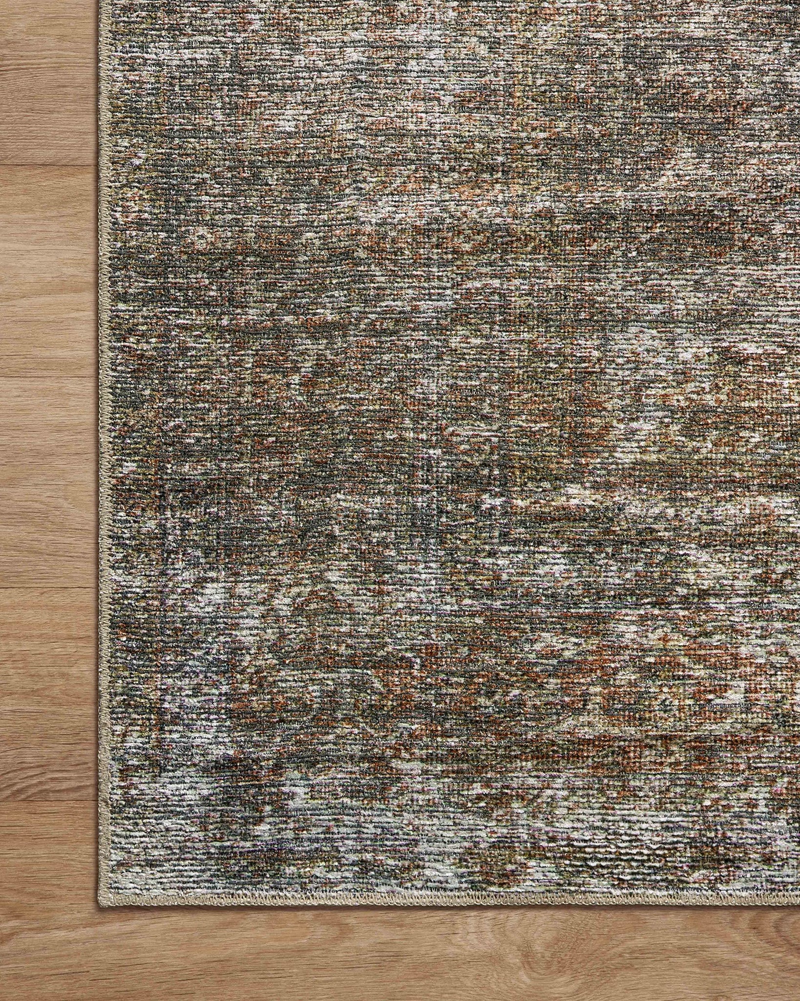 Loloi Amber Lewis x Loloi Billie Collection BIL-06 Tobacco / Rust 5'-0" x 7'-6", 0.19" Thick Area Rug